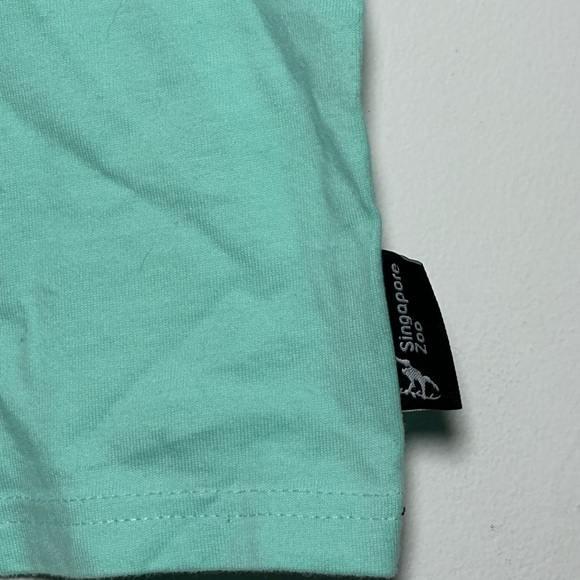 Mandai Singapore Zoo Kids Lemur Wrap Around Graphic T-Shirt Mint Green Size 8 - Picture 6 of 9